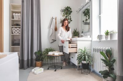 Bathroom with Modern Storage Solutions
